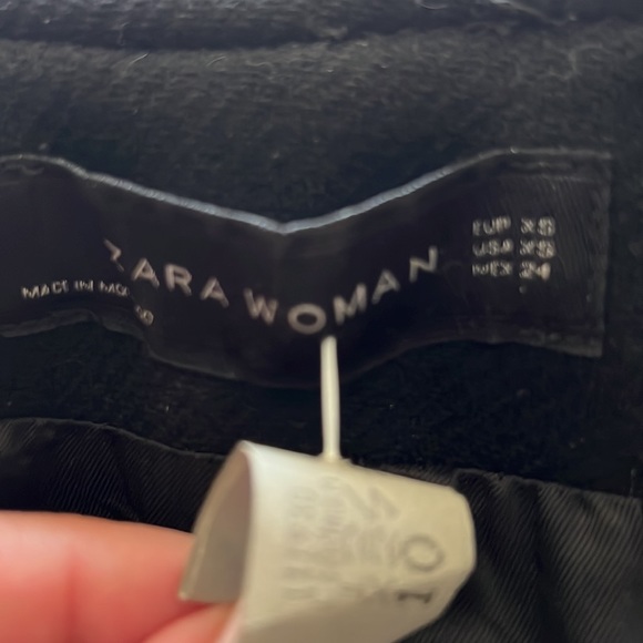 Wool Zara coat with button and zip details - Picture 7 of 9